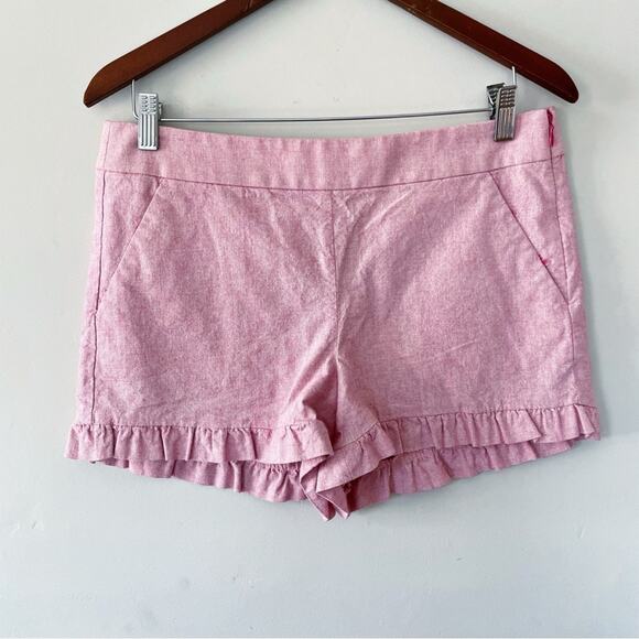 LOFT Pink Ruffle Hem Shorts Size 4 NWOT - Picture 11 of 11